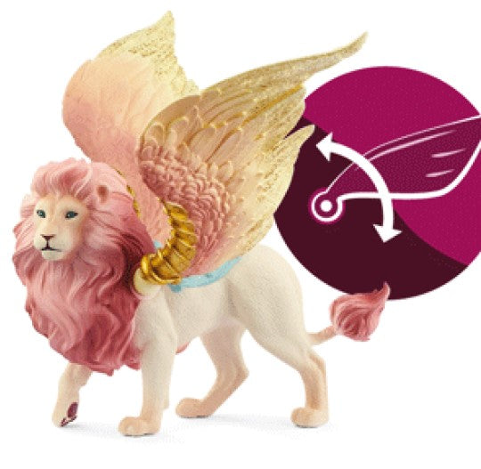 Hot! Schleich Bayala Fairy Flying on Winged Lion Toy